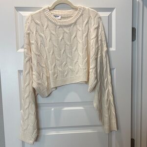 Cable Knit Cream Sweater